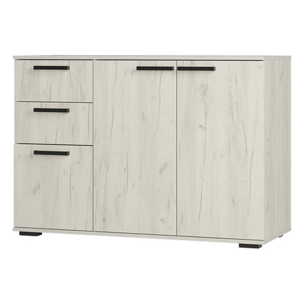 Комод Стандарт-3 NEW дуб крафт белый