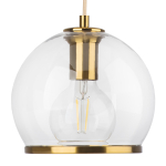 729611 Бра SFERICO 1х40W E27 ЛАТУНЬ/ПРОЗРАЧНЫЙ