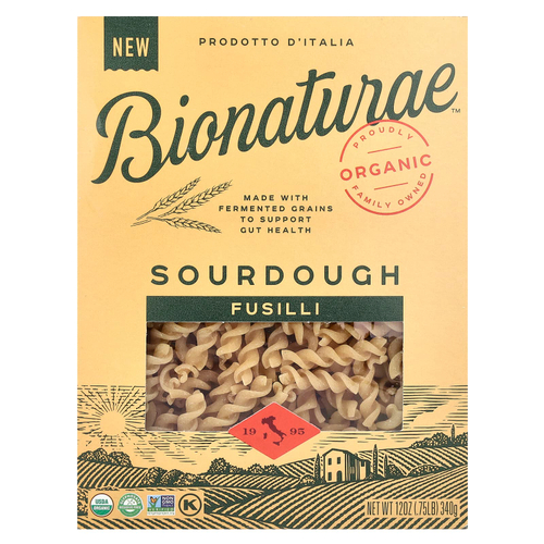 Bionaturae, фузилли на закваске, 340 г (12 унций)