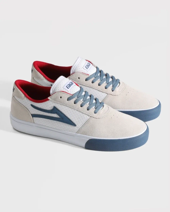 Кеды Manchester - White Suede Navy Perf (Q3-25)