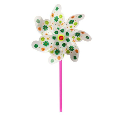 Ветерок белый с цветами д-18 см, 3 цвета микс, с-30118