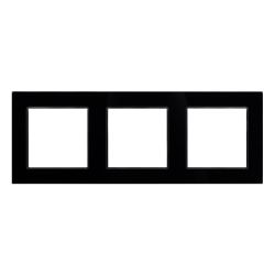 Рамка стеклянная FRM-GLARE-GS-3-BK (Arlight, -) 043800