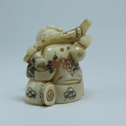 Эксклюзивная нэцкэ Монах с тыквой горлянкой