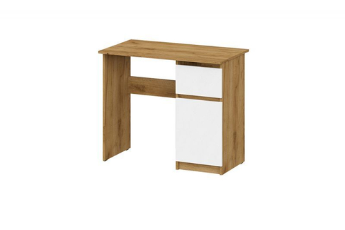 Модульная система "Денвер" Стол письменный (0,9м) Дуб золотой / Белый шагрень