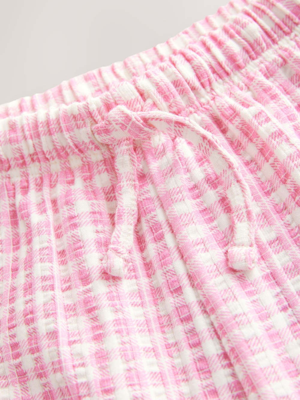 Брюки широкие для девочки Next E51-656, Розовый, Белый