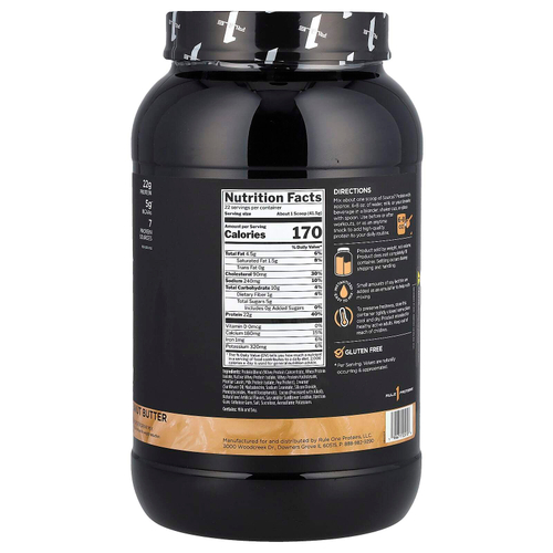 Rule One Proteins, Source7, протеиновая смесь для приготовления напитка, со вкусом шоколада и арахисового масла, 913 г (2,01 фунта)