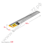 STAYER STABIL 1.5 м, Правило алюминиевое, Профессионал (10723-1.5)