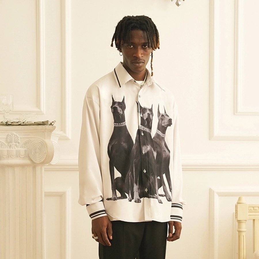 [FROM MOSCOW] Рубашка ER "Dobermans" Long Sleeve Shirt