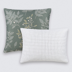 Комплект постельного белья Harmonica Евро с простыней на рез. 160х200 САТИН "Делия" (2 нав. 70х70 и 2 нав. 50х70)