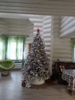 Заснеженная елка «Аляска» (Литая+пвх) 270 см / 2.7 м