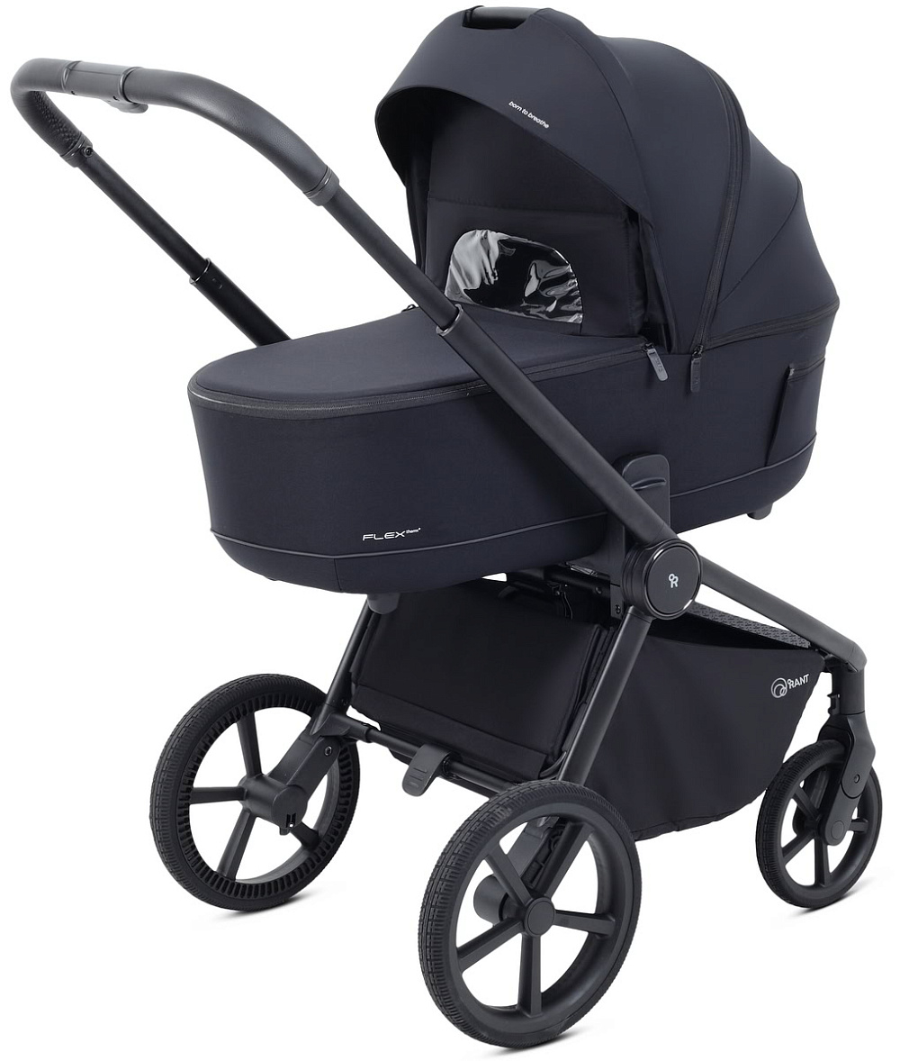 Детская коляска Rant Flex Therm Soft 3 в 1 с автокреслом Evomax Grey Midnight Black