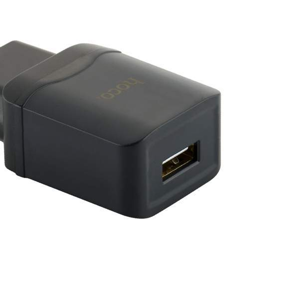 Адаптер питания Hoco C22A Little superior charger с кабелем microUSB (USB: 5V max 1A) Черный