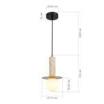 SL1194.303.01 Светильник подвесной ST-Luce латунь/белый G9 1*5W 4000K EARTHY