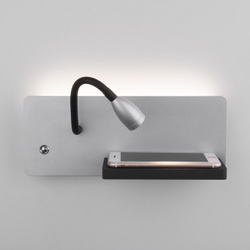 Бра Elektrostandard MRL LED 1112 серебро/чёрный (правый)