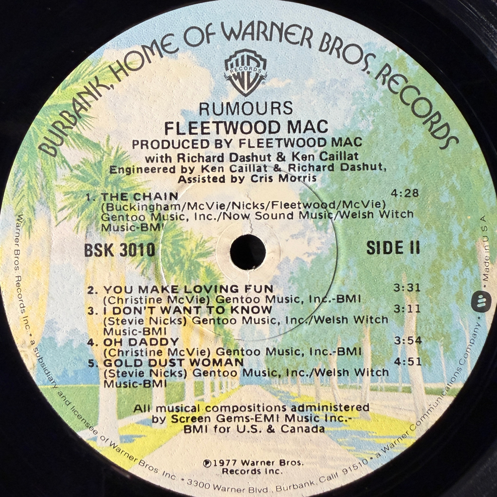 Fleetwood Mac ‎– Rumours (США 1977г.)