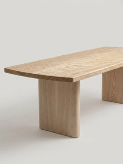 Обеденный стол из мраморного ясеня MARBLE ASH 1400