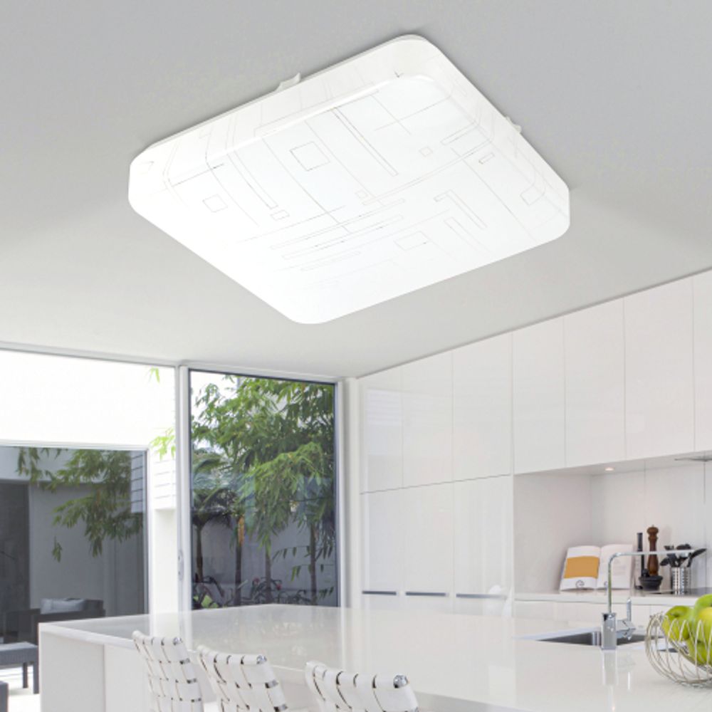 Светильник потолочный светодиодный ЭРА Классик без ДУ SPB-6-24 Nancy S 24Вт 4000K квадратный