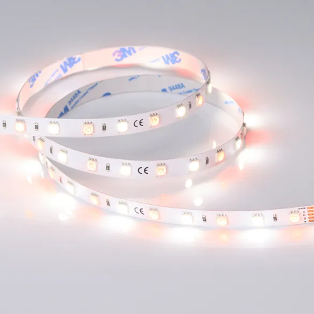 Светодиодная лента RT-B60-10mm 24V RGBW-Day (14.4 W/m, IP20, 5m) (Arlight, Открытый) 018326(3)