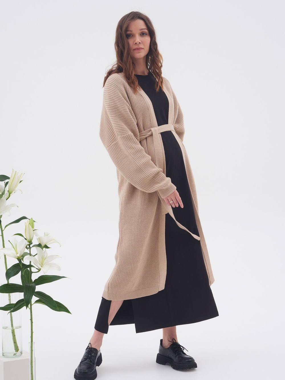 Платье футболка Миди