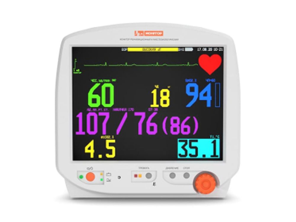 Монитор реанимационный МИТАР-01-Р-Д (капнограф с боковым потоком)
