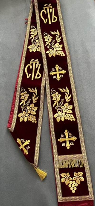 Орарь двойной из бархата