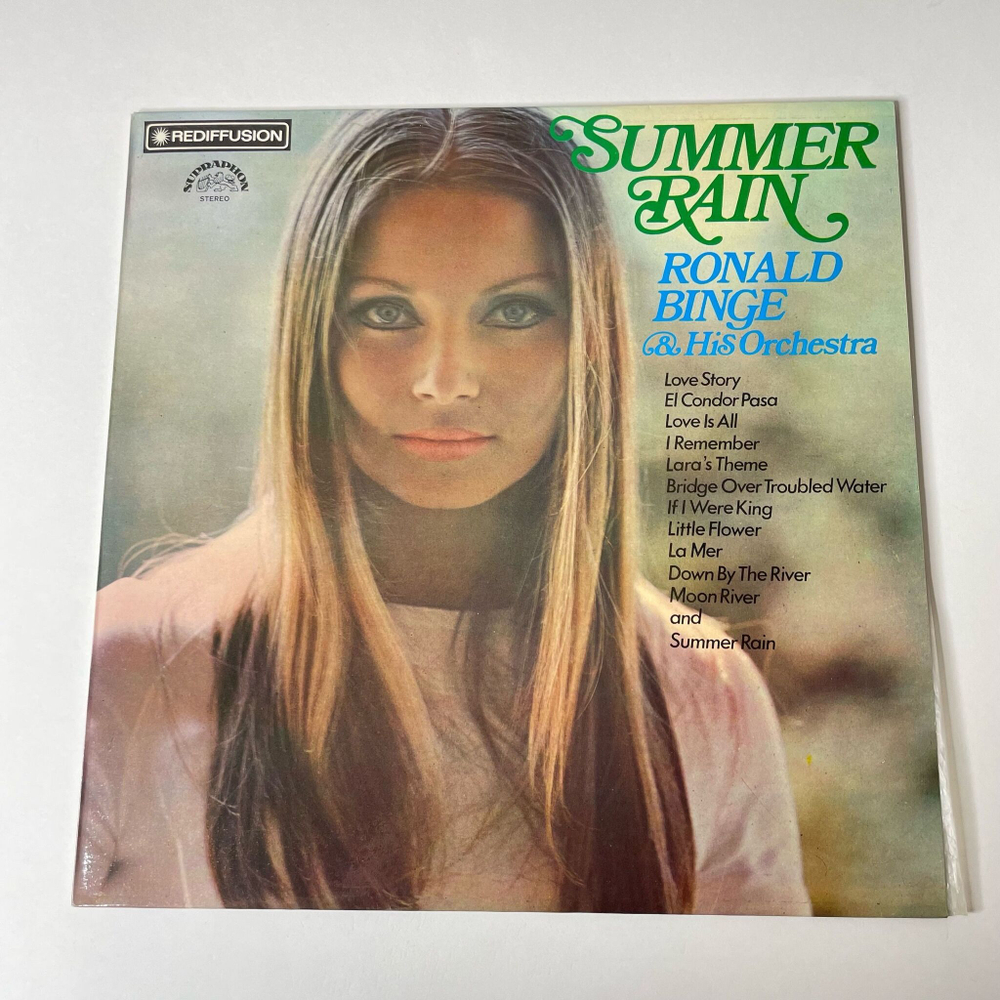 Винтажная виниловая пластинка LP Ronald Binge and His Orchestra Summer Rain (Чехословакия 1985) El Condor Pasa