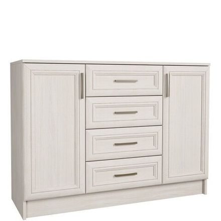 ПРИНЦЕССА Комод комбинированный Анкор белый