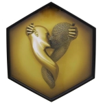 Часы настенные + пано 2шт «HOME STYLE» Любовь, черный корпус