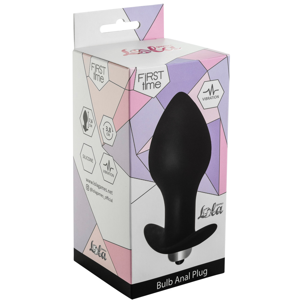 Анальная пробка с вибрацией Bulb Anal Plug Black (Батарейки ААА) 5006-03lola