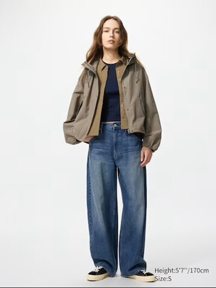 UNIQLO Короткая парка, хаки
