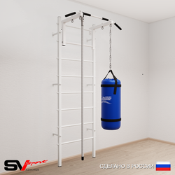 Шведская стенка Sv Sport усиленная 6091 (Турник стандарт/Канат/Цепь/Мешок 15кг)