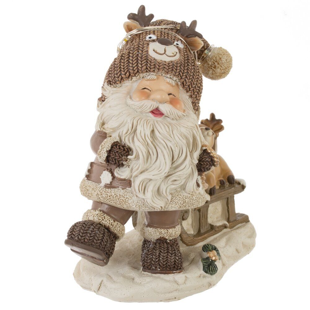 GAEM Фигурка декоративная "Дед Мороз", с подсветкой (3хLR44,н/п), L1, L11 W6,5 H12,5 см, 2в.