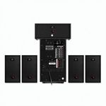 Колонки компьютерные SVEN HT-210, 5.1, 125 Вт, Bluetooth, Optical, Coaxial, FM, дерево, черные, SV-014124