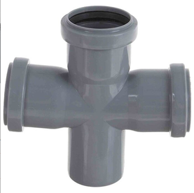 Крестовина Pipe Lite d50х50х50 мм 87° пластиковая одноплоскостная для внутренней канализации