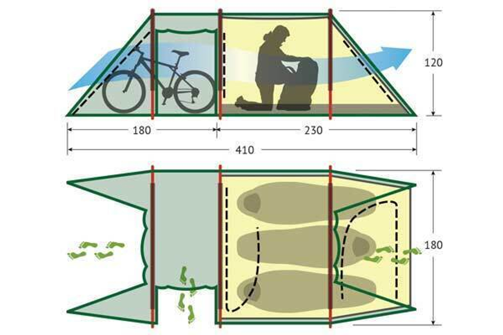 ПАЛАТКА ALEXIKA TUNNEL 3 FIB
