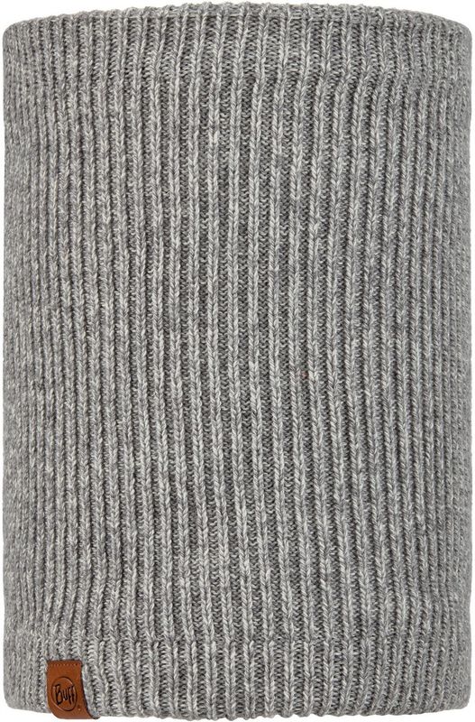 Вязаный шарф-труба с флисом Buff Neckwarmer Knitted Polar Lyne Light Grey Фото 1