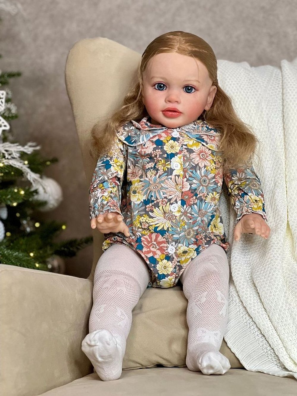 Кукла Реборн мягконабивная 65см в пакете (FA-512)