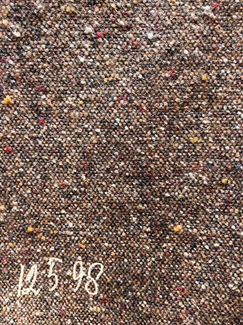 Ткань костюмная Твид (Италия) 80% шерсть 20% хлопок ш-150см отрез 1 м