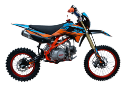 Питбайк KAYO EVOLUTION K125EM 17/14 KRZ (механ. сцепл., эл. стартер 2024 г.)