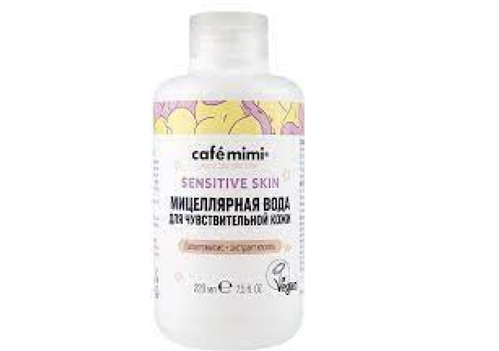 Cafe mimi Sensitive skin Мицеллярная вода, для чувствительной кожи, 220 мл