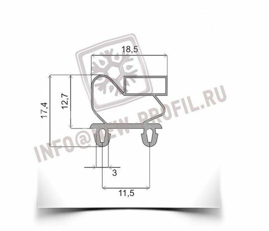 Уплотнитель для холодильного шкафа Polair СВ 114-S 1545*655 мм(011)