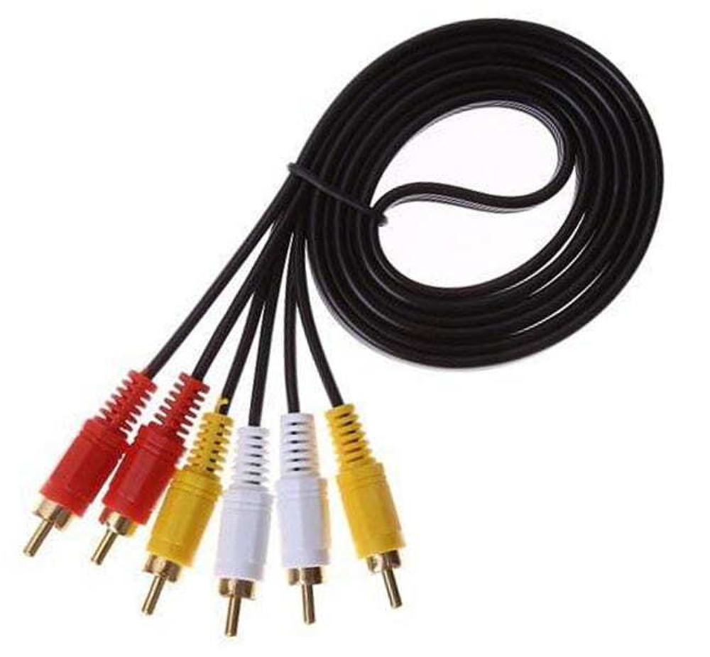Кабель соединительный 3RCA на 3RCA ENERGY POWER  (черный) 5.0м