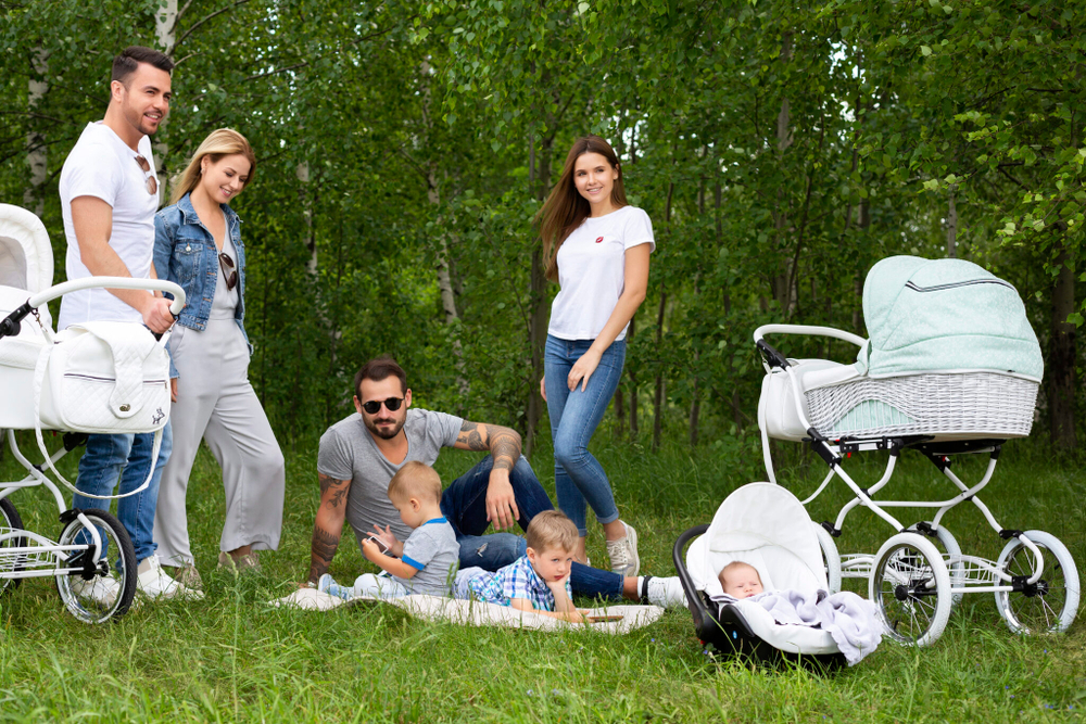 Детская коляска Reindeer Prestige Wiklina 2 в 1 (зеленый)