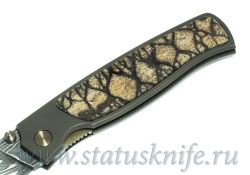 Нож Чебуркова Стриж малый Custom дамаск и кораллфотография - 3