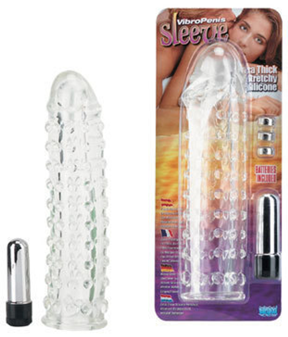 Насадка силиконовая с минивибратором в головке