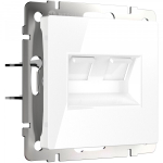 Розетка двойная Ethernet RJ-45 (белый)