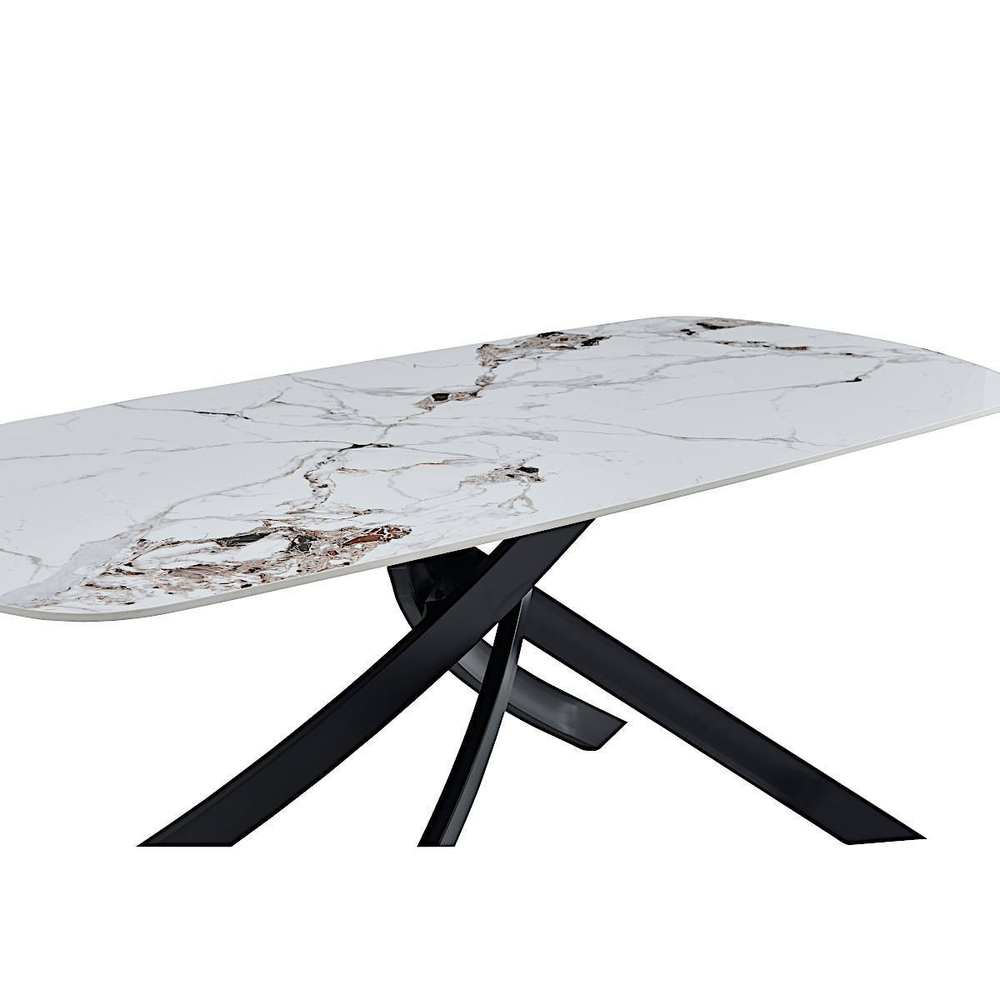 Стол керамический LA ALTA SANTANA Patek Philippe 180/90*76, каркас черный