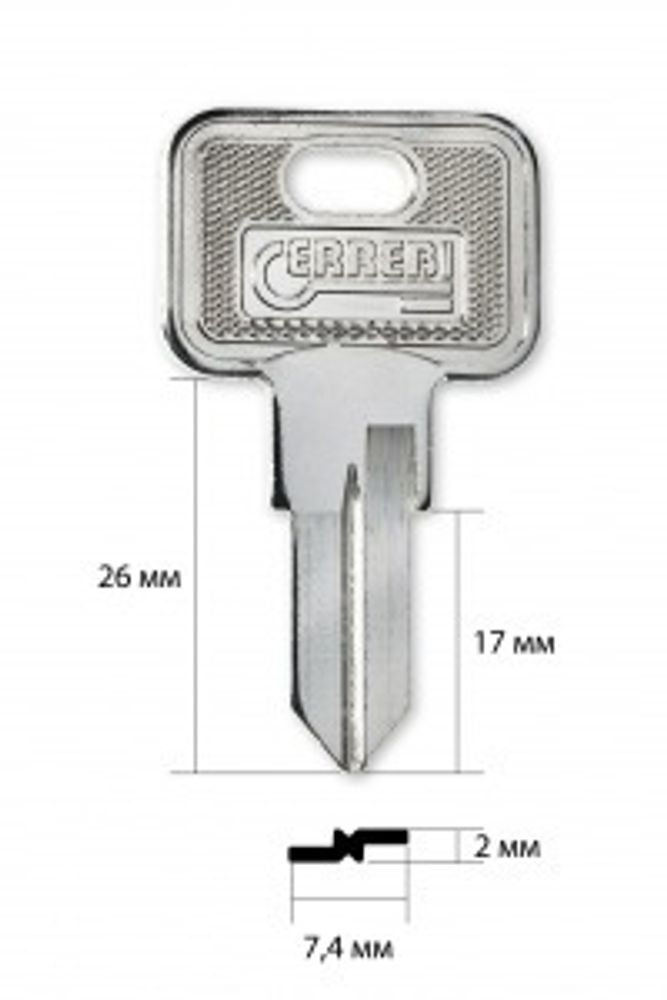 Загатовка автоключа 14138  MBL-1 | MBL1 | MBL1
