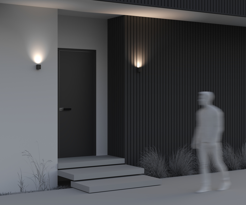 Уличный настенный светильник Outdoor O044WL-01B