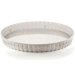 Поднос сервировочный tiffany, D35,6 см, молочно-белый